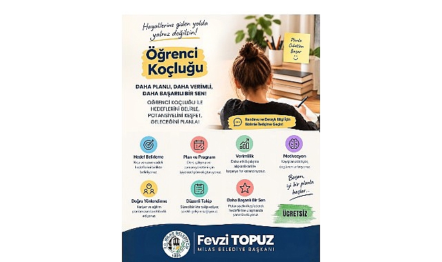 Milas Belediyesi 'Öğrenci Koçluğu' Hizmeti ile Öğrencilerin Yanında Oluyor Milas Belediyesi 'Öğrenci Koçluğu' Hizmeti ile Öğrencilerin Yanında Oluyor