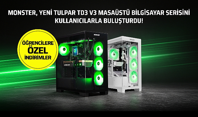Monster yeni Tulpar TD3 V3 masaüstü bilgisayar serisini kullanıcılarla buluşturdu! Monster yeni Tulpar TD3 V3 masaüstü bilgisayar serisini kullanıcılarla buluşturdu!