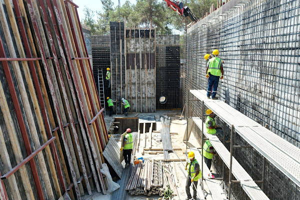 Osmangazi'de 10 bin metreküplük yeni su deposu inşa ediliyor Osmangazi'de 10 bin metreküplük yeni su deposu inşa ediliyor