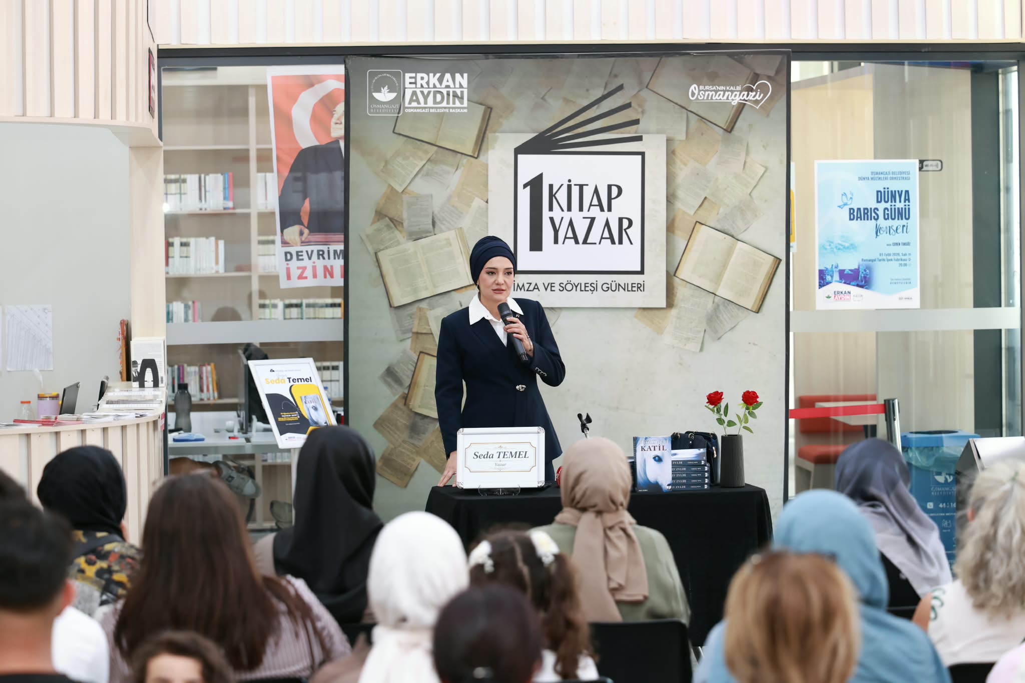 Osmangazi’de yazar Seda Temel okurlarıyla buluştu Osmangazi’de yazar Seda Temel okurlarıyla buluştu