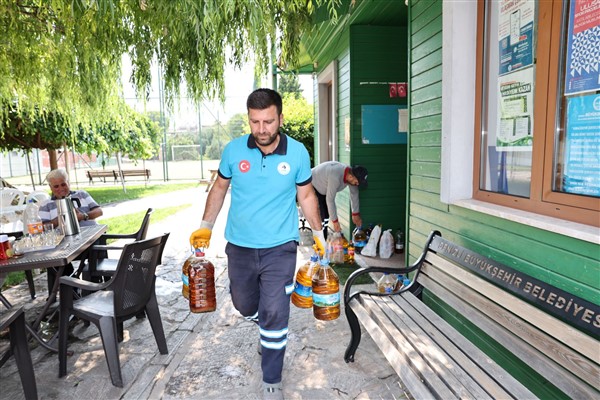 Pamukkale'de atık yağ toplama kampanyası Pamukkale'de atık yağ toplama kampanyası