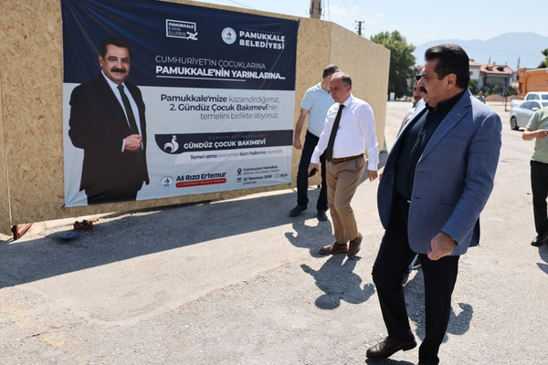 Pamukkale'de ikinci gündüz çocuk bakımevinin temeli atılacak Pamukkale'de ikinci gündüz çocuk bakımevinin temeli atılacak