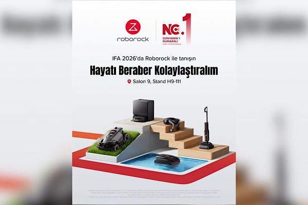 Roborock IFA 2026’da yeni nesil temizlik ekosistemini tanıtıyor Roborock IFA 2026’da yeni nesil temizlik ekosistemini tanıtıyor