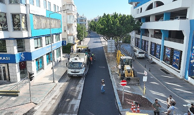 Şehit Binbaşı Cengiz Toytunç Caddesi'nin asfaltı yenilendi Şehit Binbaşı Cengiz Toytunç Caddesi'nin asfaltı yenilendi