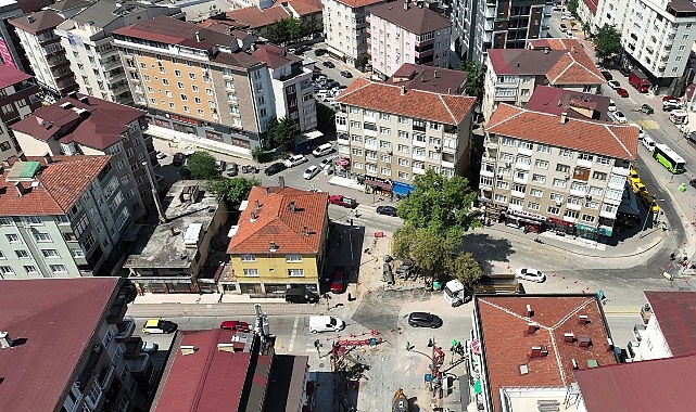 Şehit Numan Dede Caddesi yenileniyor Şehit Numan Dede Caddesi yenileniyor