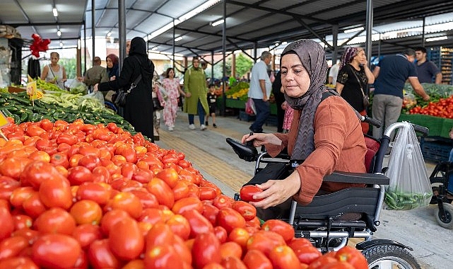 Türkiye'nin ilk engelsiz pazarı Yenişehir'de açıldı Türkiye'nin ilk engelsiz pazarı Yenişehir'de açıldı