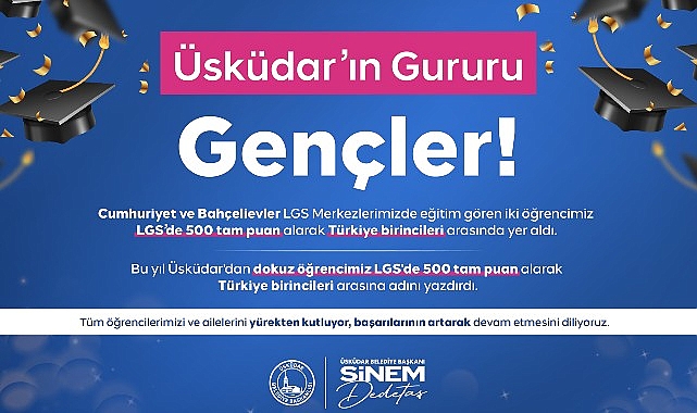 Üsküdar, LGS'de Başarı Geleneğini Sürdürdü Üsküdar, LGS'de Başarı Geleneğini Sürdürdü