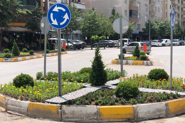 Van Gölbaşı Sokak'ta peyzaj düzenleme çalışmaları sürüyor