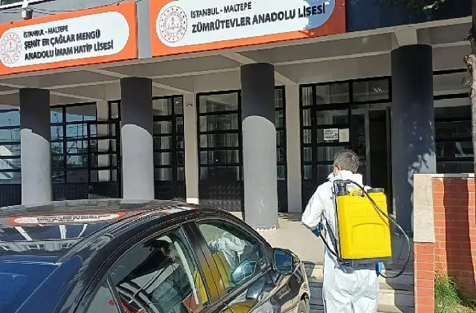 82 okulda dezenfeksiyon ve ilaçlama seferberliği