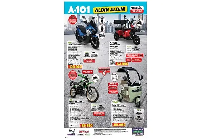 A101'den Motosiklet Tutkunlarına Yeni Modeller
