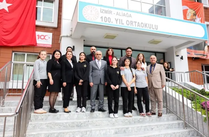 Aliağa 100. Yıl Ortaokulu’nda Geleceğin Sınıfı açıldı