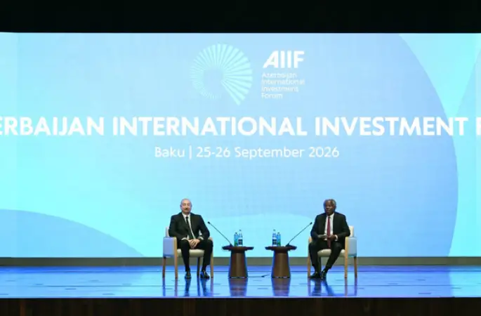 Aliyev, 2. Azerbaycan Uluslararası Yatırım Forumu’na katıldı