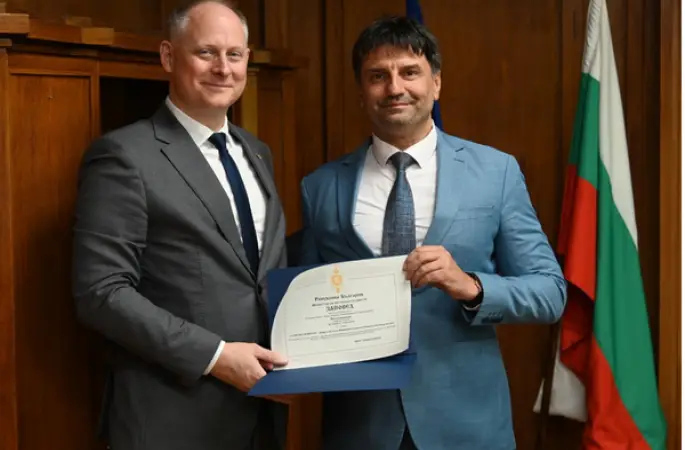 Alman Federal Polisi irtibat subayı Meinert’e Bulgaristan’dan onur ödülü