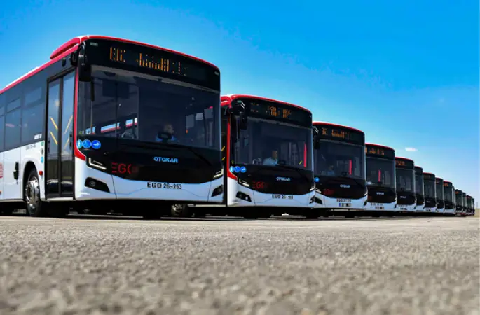 Ankara'da EGO filosuna 20 yeni otobüs eklendi
