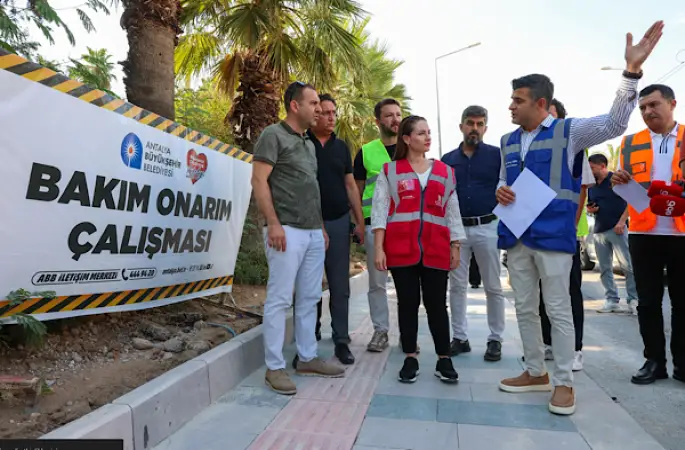 Antalya’da 160 milyon TL’lik kaldırım ve çevre düzenlemesi