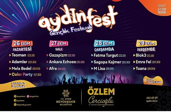 Aydınfest İçin Geri Sayım Başladı: Başkan Çerçioğlu Tüm Vatandaşları Festivale Davet Etti