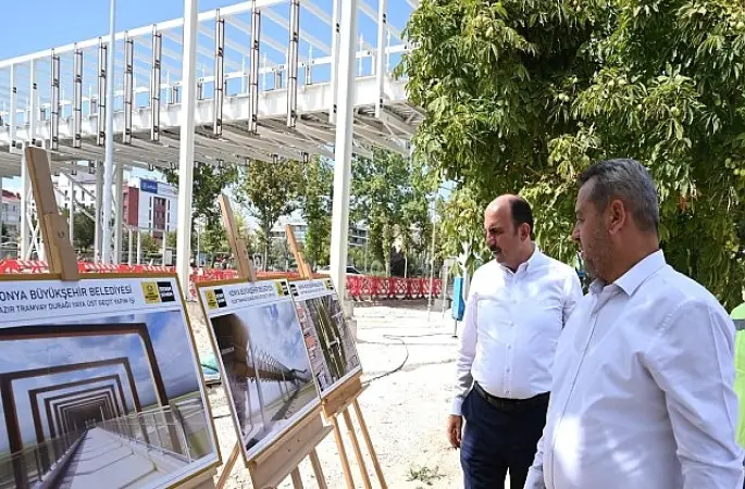 Başkan Altay Yapımı Son Aşamaya Gelen Yazır Yaya Üst Geçidi İnşaatını İnceledi