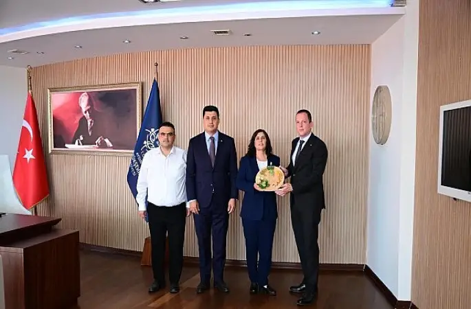 Başkan Çerçioğlu'na Aydın Sanayi Odası, Ege Kuru Meyve ve Mamulleri İhracatçıları Birliği ve Nazilli Ticaret Borsası'ndan Ziyaret