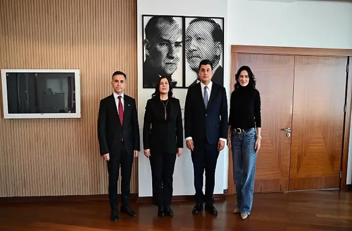Başkan Çerçioğlu'na AYSO Yönetim Kurulu Başkanı Maraş ve Gözlüklü'den Ziyaret