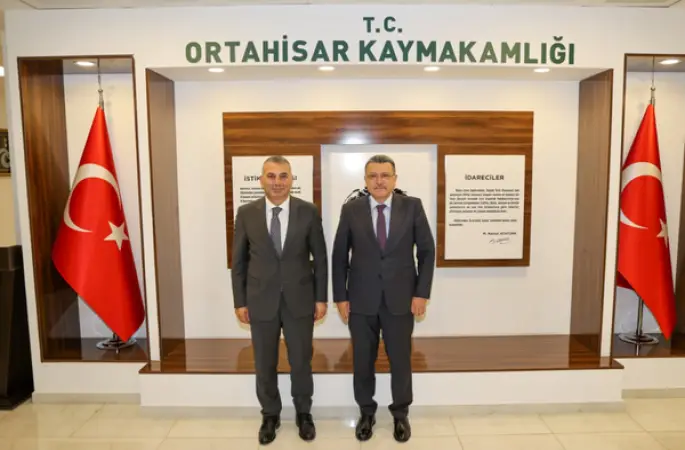 Başkan Genç'ten Ortahisar Kaymakamı Kotan'a hayırlı olsun ziyareti