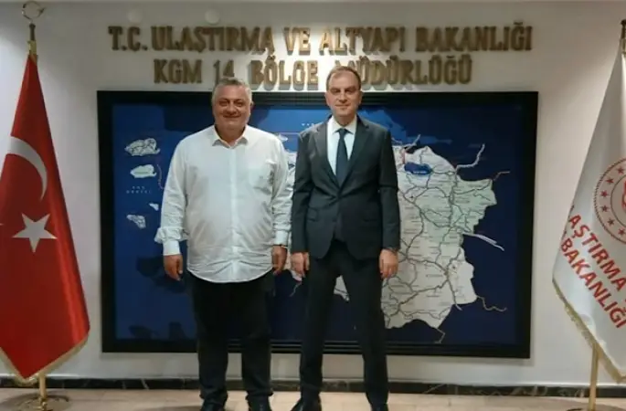 Başkan Gürel, Karayolları Bölge Müdürü Güneş’i ziyaret etti