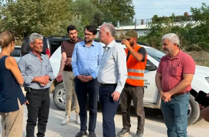 Başkan Taban, altyapı çalışmalarını sahada inceledi