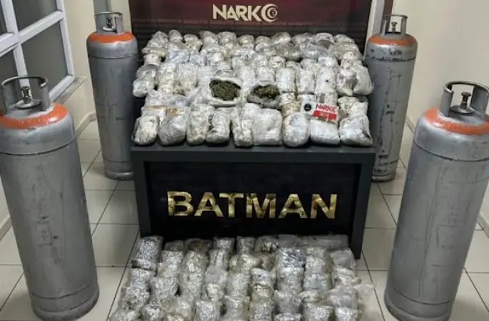 Batman'da 87 kilo 500 gram skunk ele geçirildi