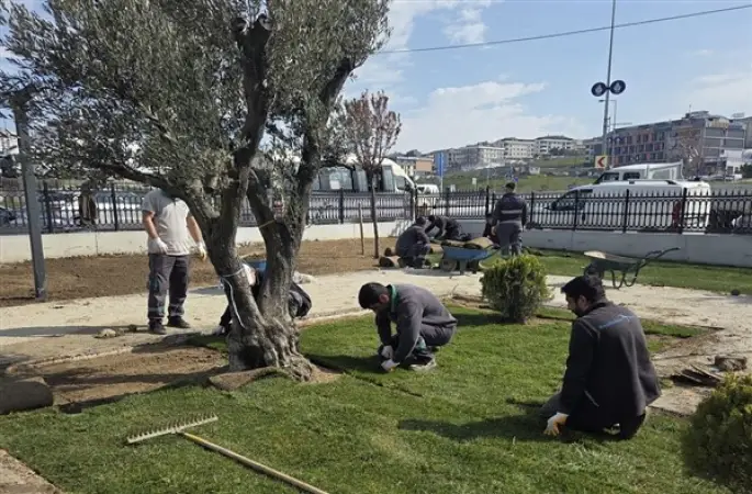 Beylikdüzü'nde park ve yeşil alan çalışmaları sürüyor