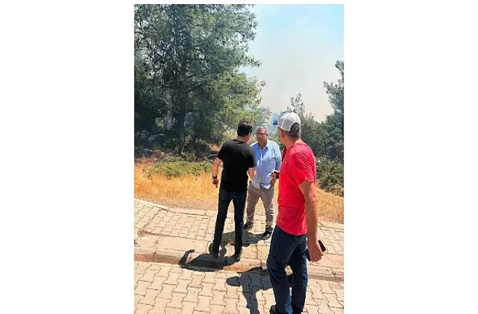 Buca'nın kahramanları yangınla mücadelede aktif rol alıyor