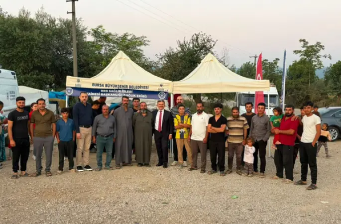 Bursa'da mevsimlik tarım işçilerine destek