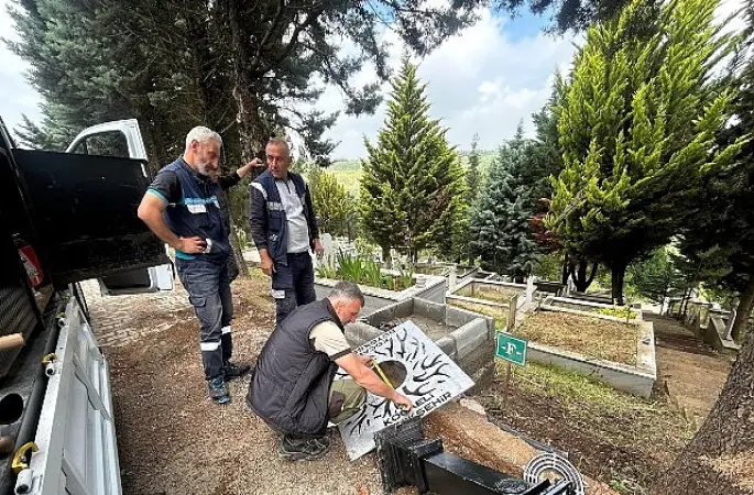 Büyükşehir, mezarlıkların su altyapısını güçlendiriyor
