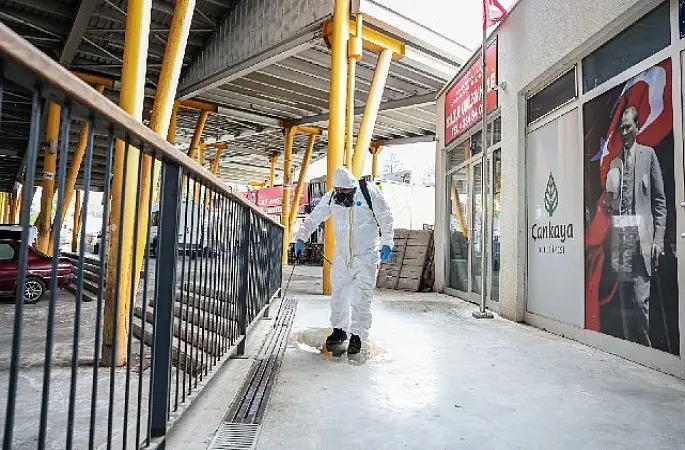 Çankaya'nın pazarlarında hijyen mesaisi