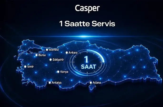 Casper, 11 Yıldır Sürdürdüğü "1 Saatte Servis" Hizmetiyle Türkiye'de Satış Sonrası Hizmetlerde Fark Yaratıyor