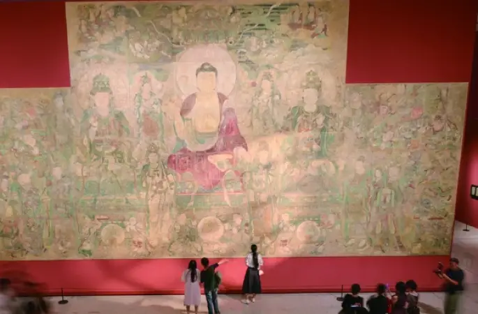Çin’in kayıp Buda duvar resmi Beijing’de sergileniyor