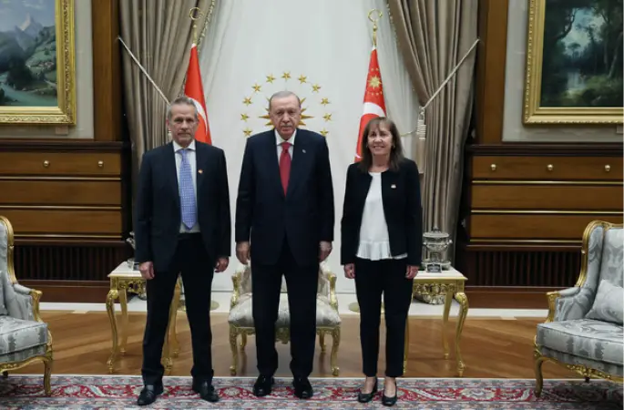 Cumhurbaşkanı Erdoğan, Kanada Büyükelçisi Lebleu’yu kabul etti