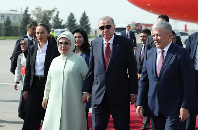 Cumhurbaşkanı Erdoğan, Kırgızistan'da