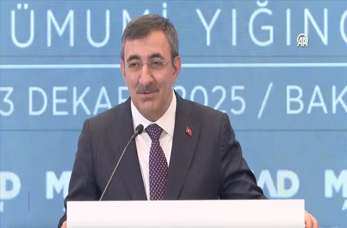 Cumhurbaşkanı Yardımcısı Yılmaz, MÜSİAD Azerbaycan Genel Kurul Toplantısı'nda konuştu