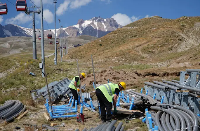 Erciyes'e bin 100 metrelik dağ kızağı geliyor