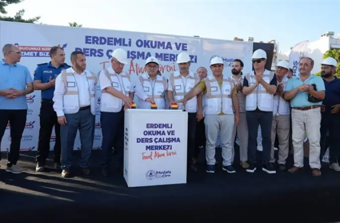 Erdemli'de Okuma ve Ders Çalışma Merkezi'nin temeli atıldı