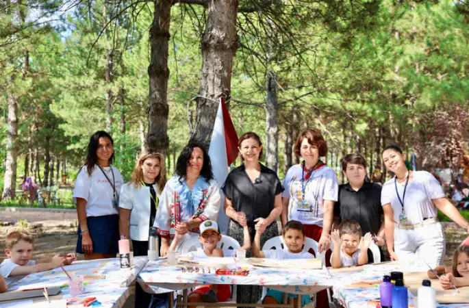 Eskişehir'de doğada ebeveyn çocuk buluşmaları renkli anlara sahne oldu