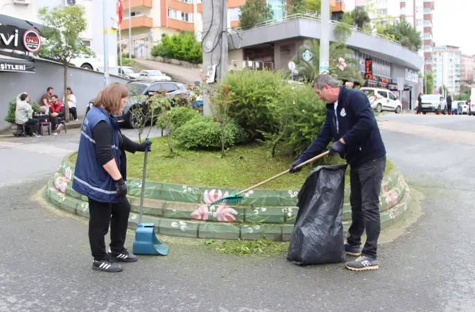 Giresun’da yeşil alanlarda bakım çalışmaları sürüyor