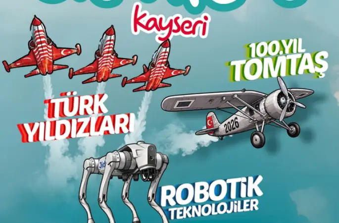 HÜRJET ve Türk Yıldızları, BİLİMFEST Kayseri’de gökyüzü tutkunlarıyla buluşacak