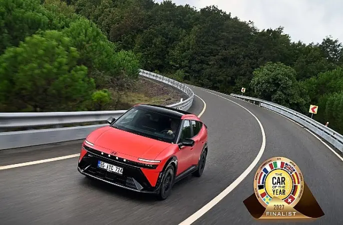  Hyundai IONIQ 3, 2027 Avrupa'da Yılın Otomobili Finalisti Seçildi.