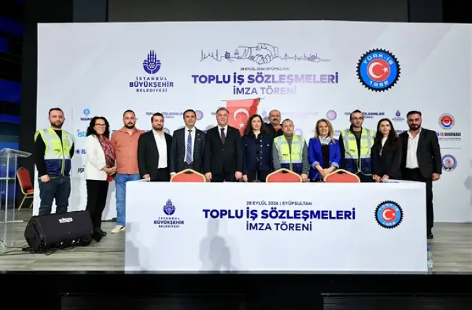 İBB iştirakleri ile TÜRK-İŞ’e bağlı sendikalar arasında toplu iş sözleşmesi imzalandı