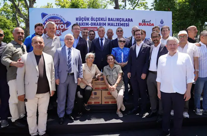 İstanbul'da küçük ölçekli balıkçılara malzeme desteği sağlandı