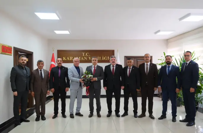 Karaman’da Ahilik Haftası etkinlikleri öncesi Vali Çiçek’e ziyaret