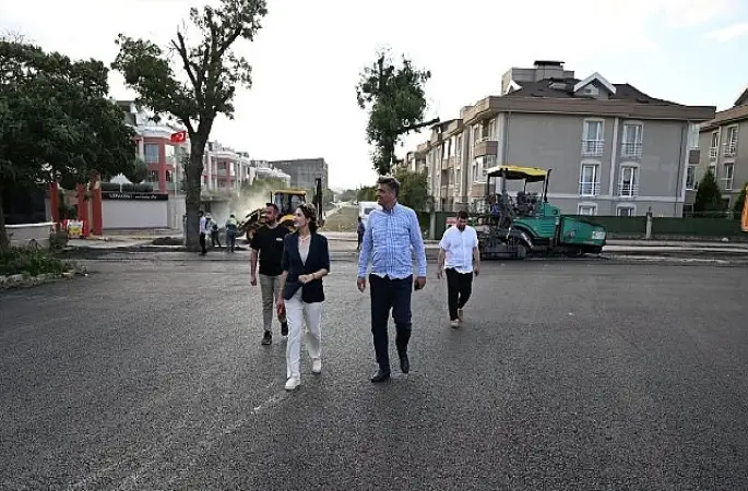 Kartepe'de Asfalt Çalışmaları Devam Ediyor