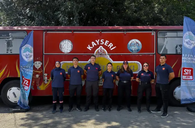 Kayseri Zile 38 Festivali’nde yangına ve afetlere karşı farkındalık