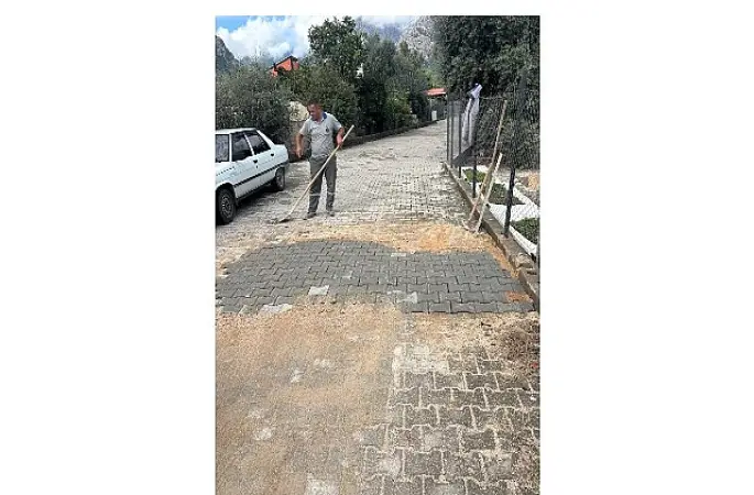 Kemer'de altyapı çalışmaları devam ediyor