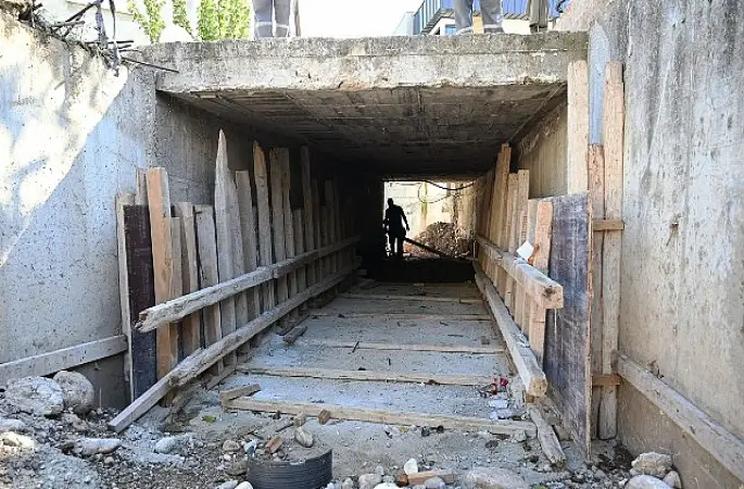 Kemer'de altyapı çalışmaları 